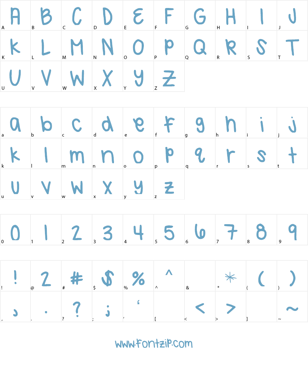 KatsHandwriting Font Character