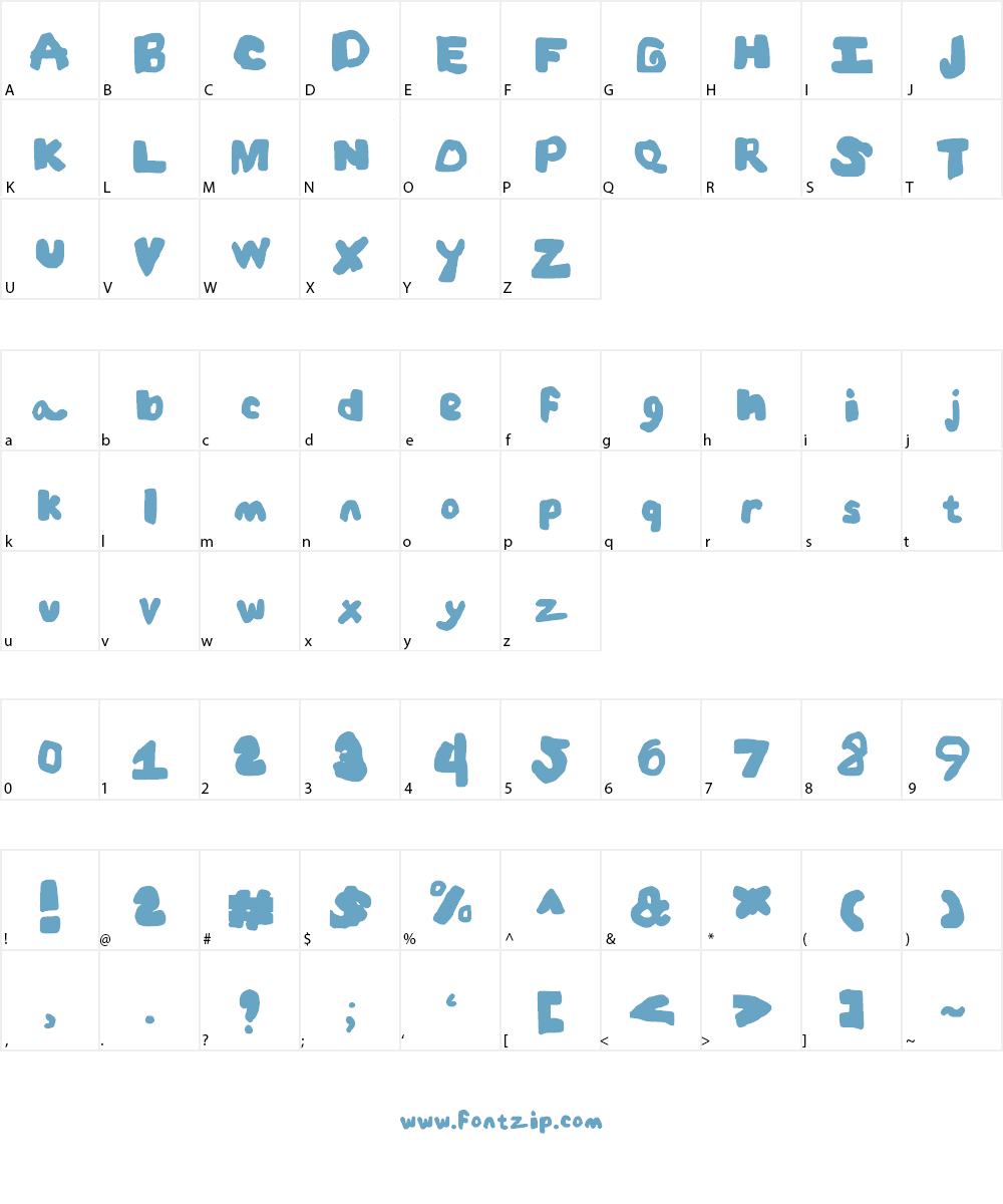 BigBlackandBeautiful Font Character