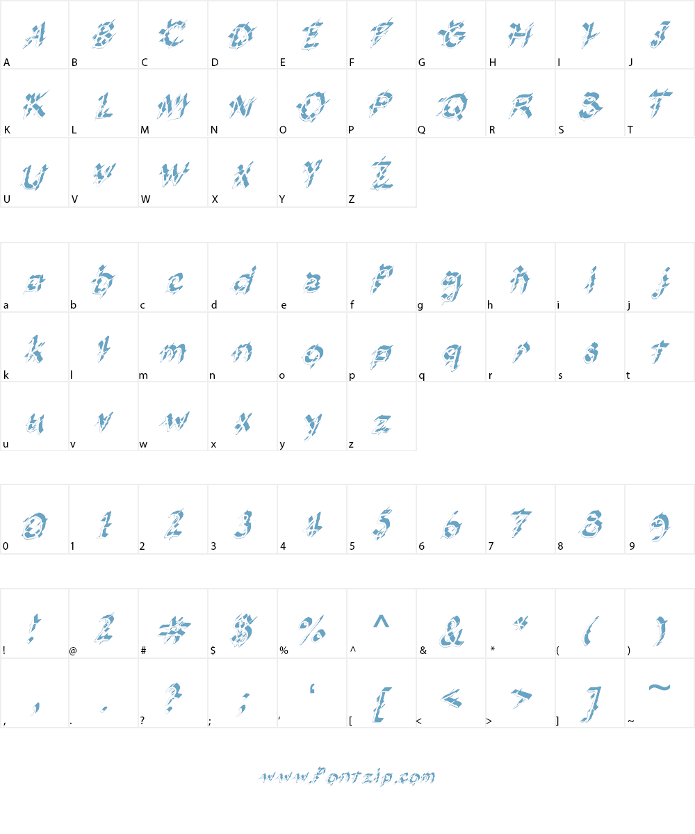 GennaroPalmieriThorny_3D Font Character
