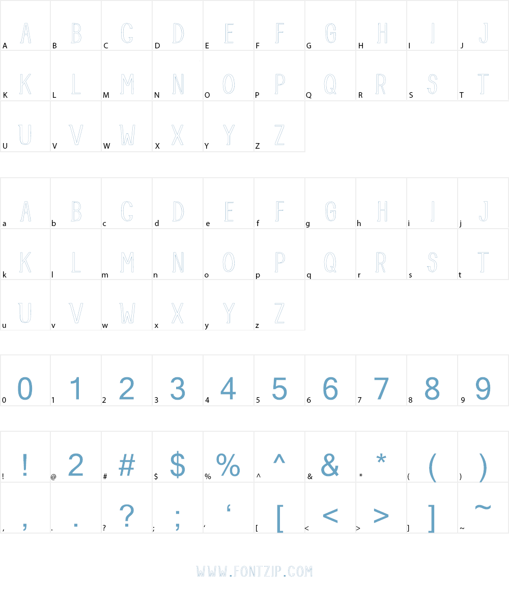 Allusion Font Character