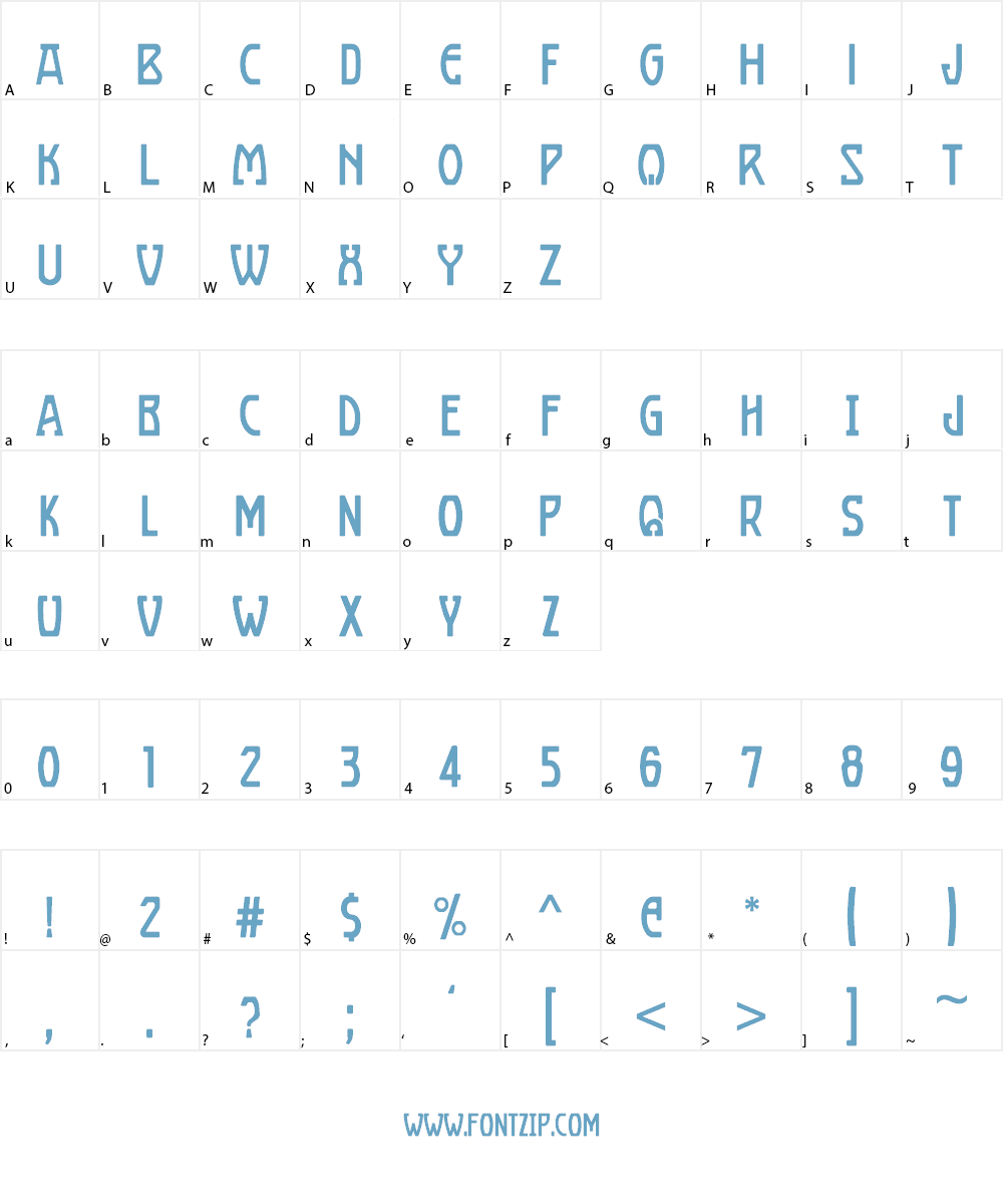Boizenburg Font Character