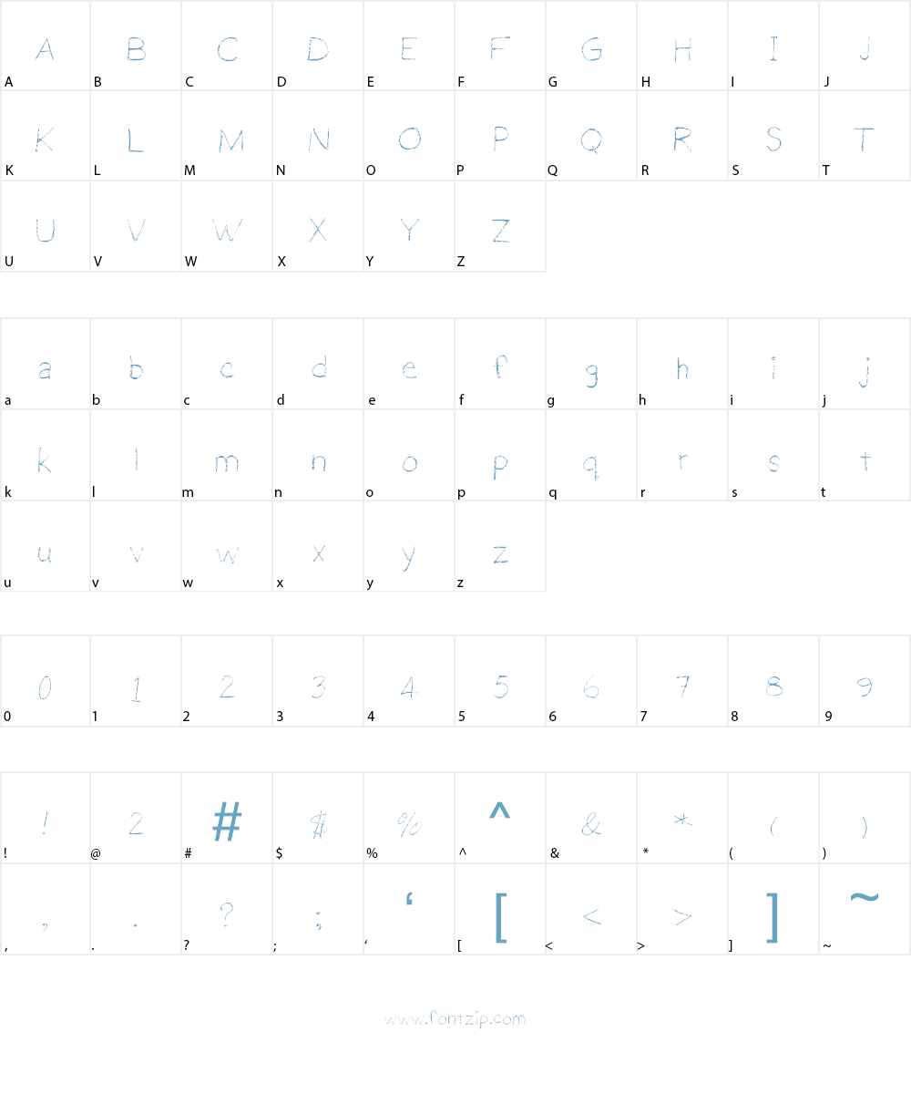 Gennaro_Palmieri_HP_Pencil Font Character