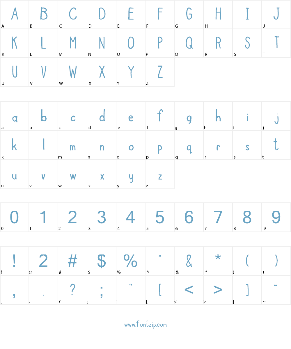Boziene Font Character