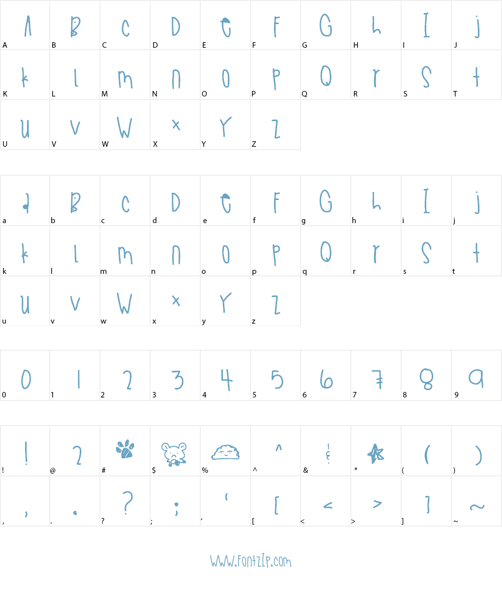 BestestWithYou Font Character