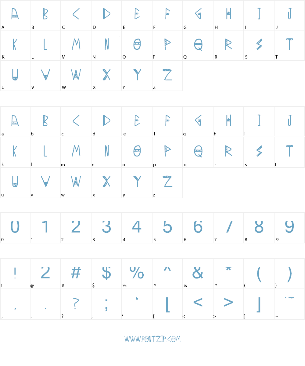 Blurred Lines Font Character