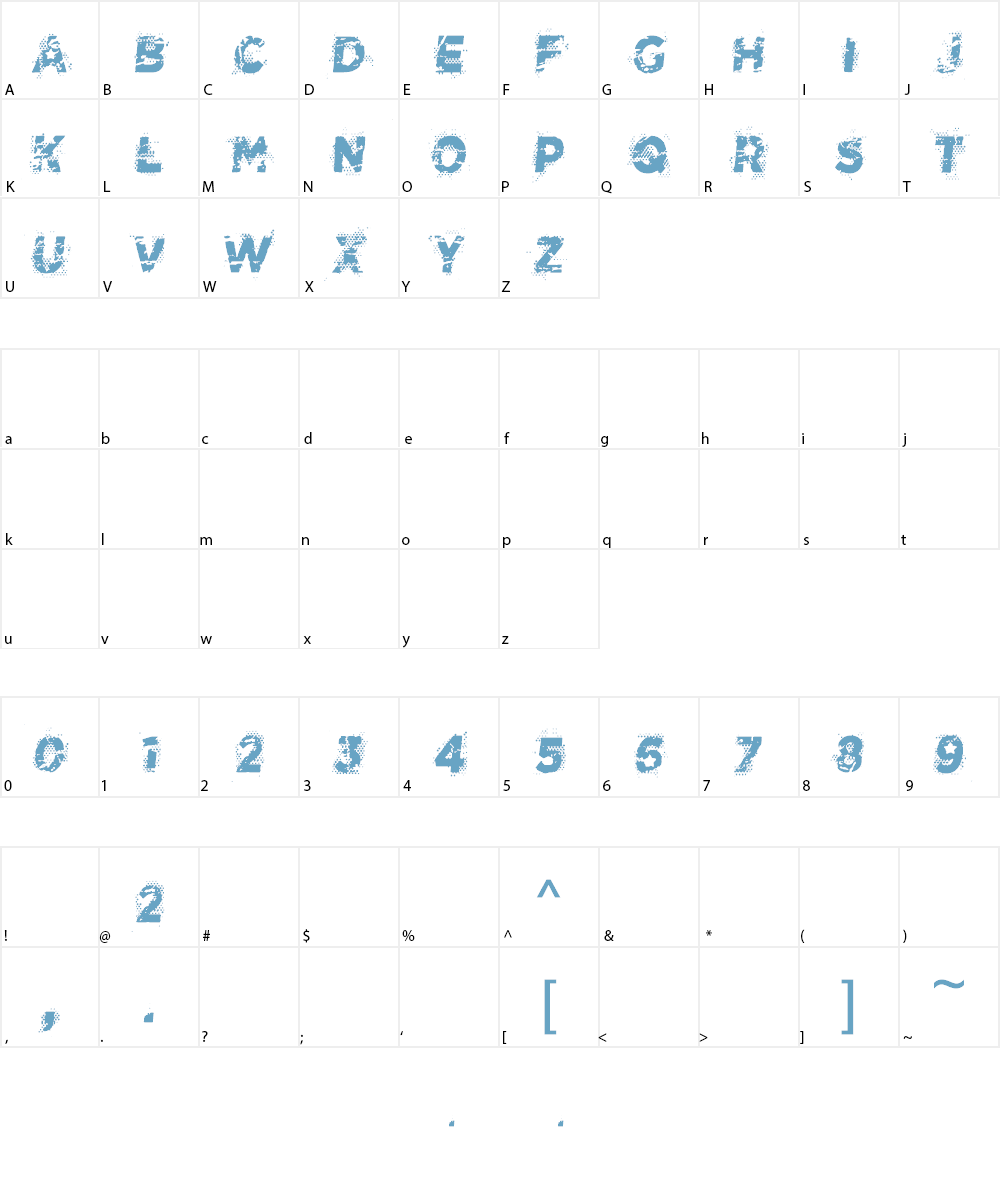CF Space Cowboy Font Character