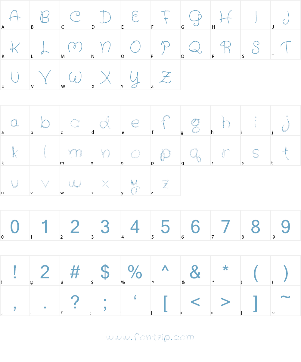 Kachoo Font Character