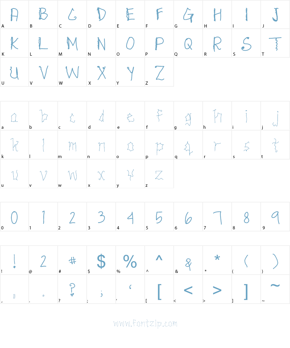 THUNDERSTORM Font Character