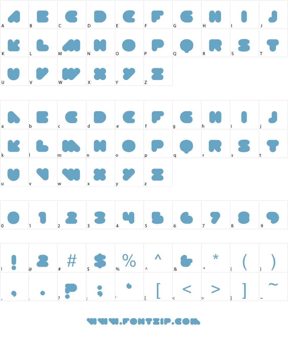 DISKOPIA Font Character