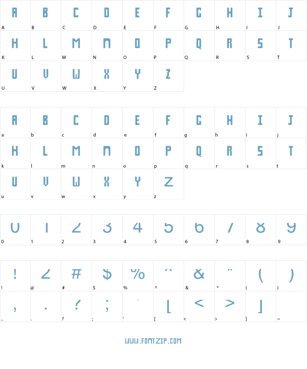 Pixel Spyder Font Character