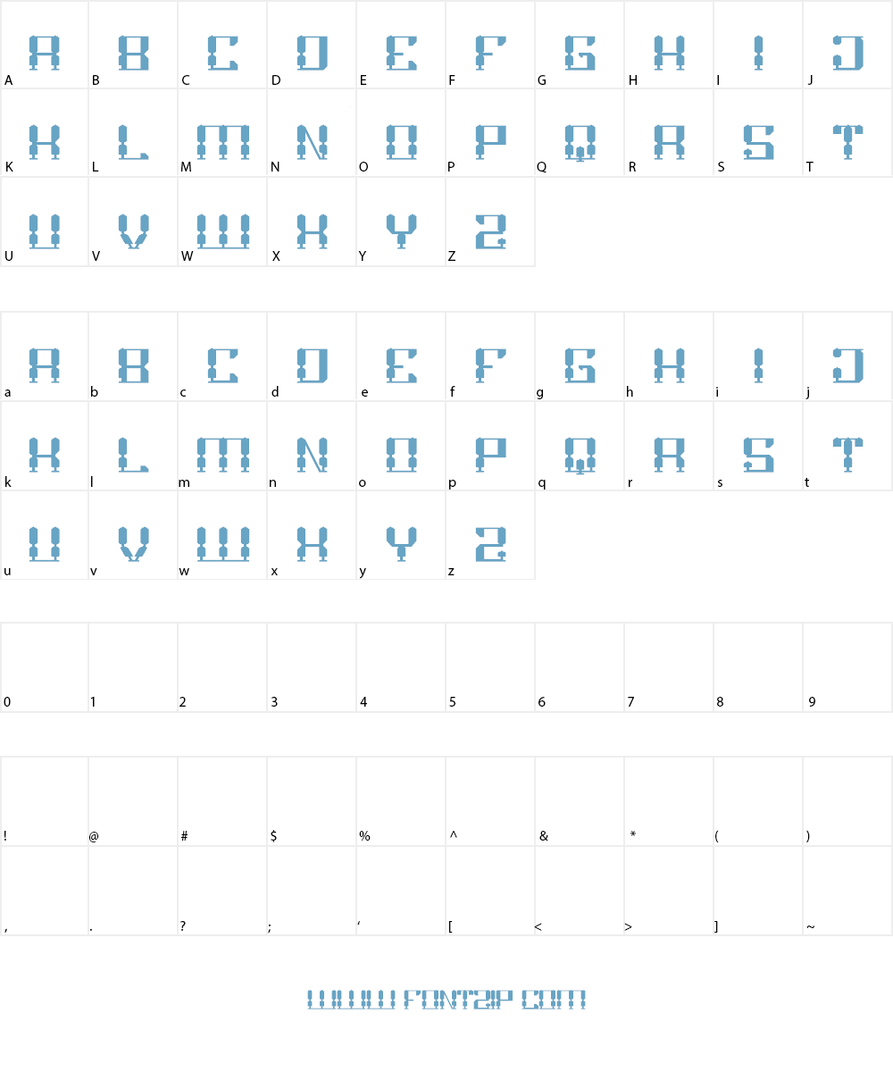 GAMER Font Character