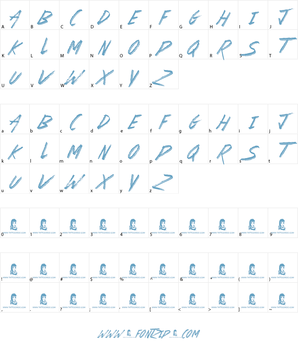 Basterds Font Character