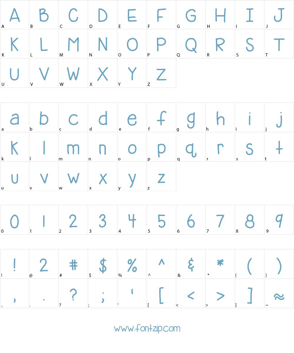 HomegirlBelieves Font Character