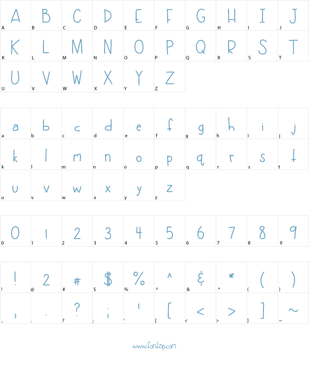 HomegirlGetLow Font Character
