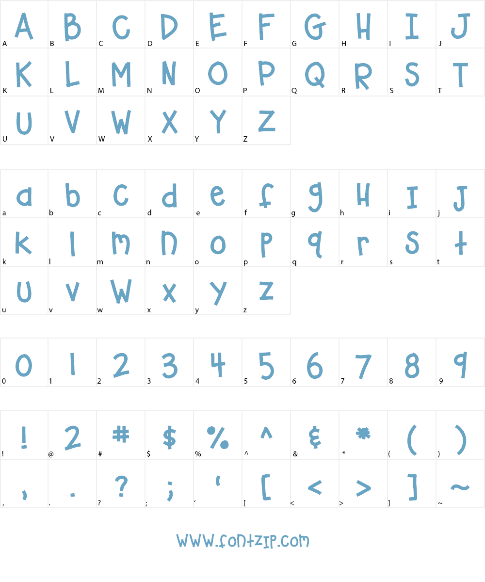 HomegirlHolidaze Font Character