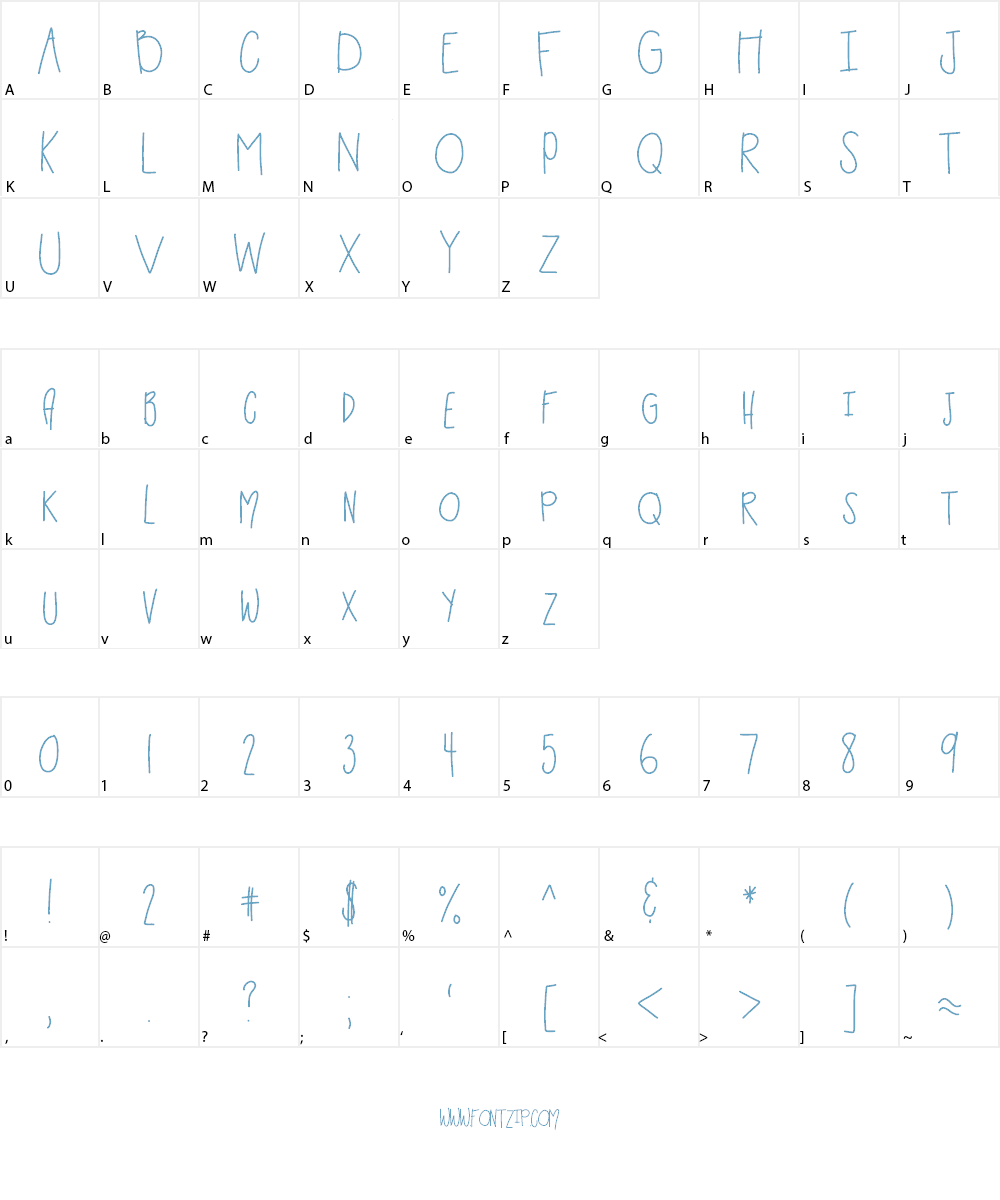 HomegirlParkCloser Font Character