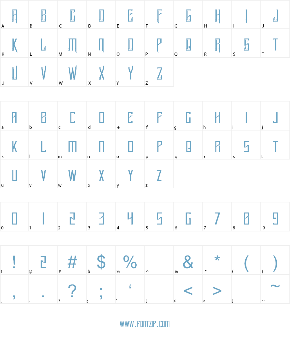 Lucker Font Character