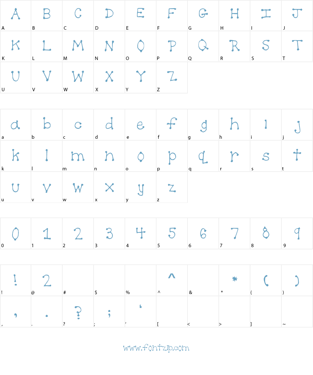 Spotful Font Character