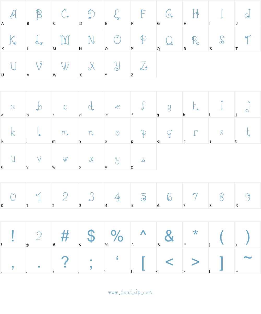 Shah Font Character