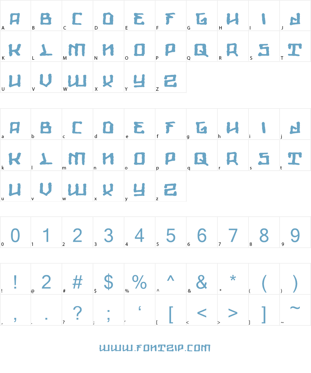Giants Font Character