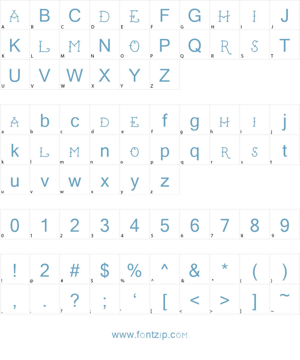 Hello Sailor Font Character
