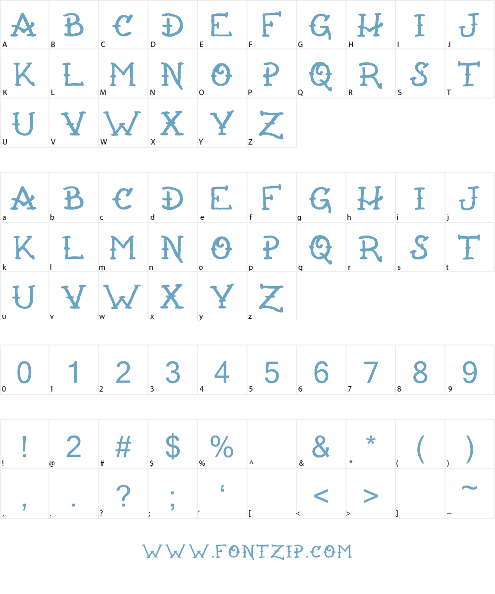 Rats Get Fat Font Character
