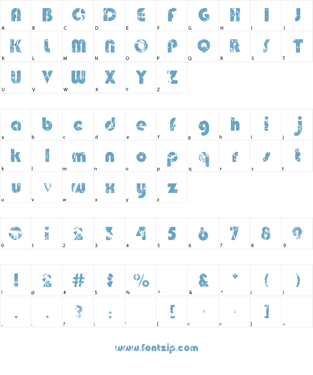 Deadmobil Font Character
