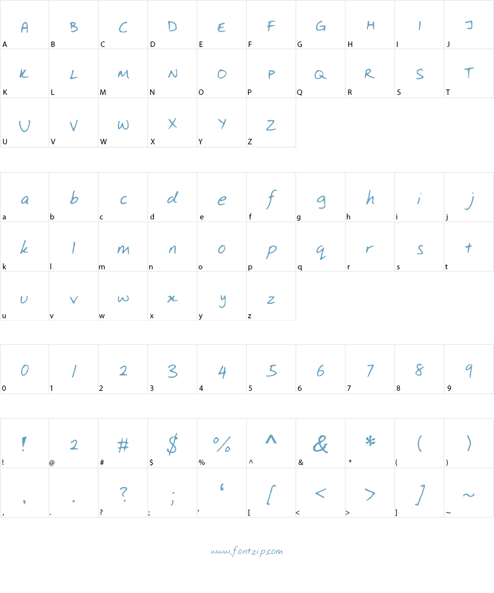 MacFunky Font Character