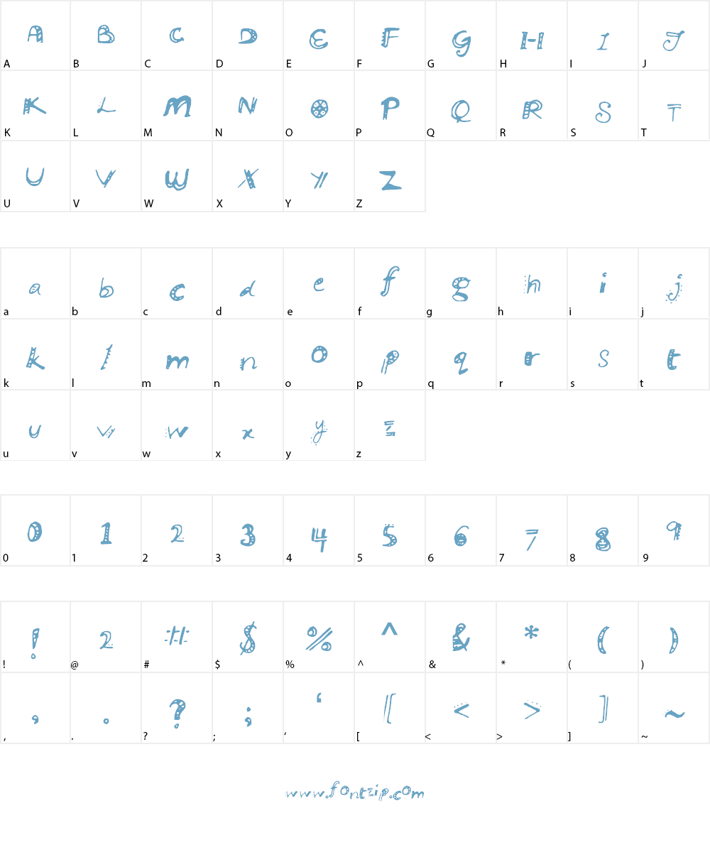 ManikManik Font Character