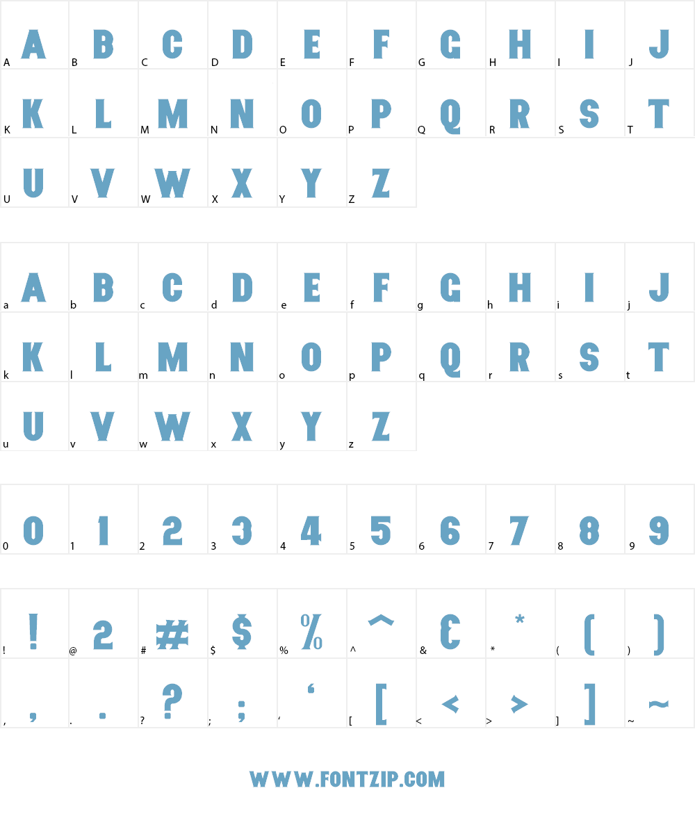 Nurjan Font Character