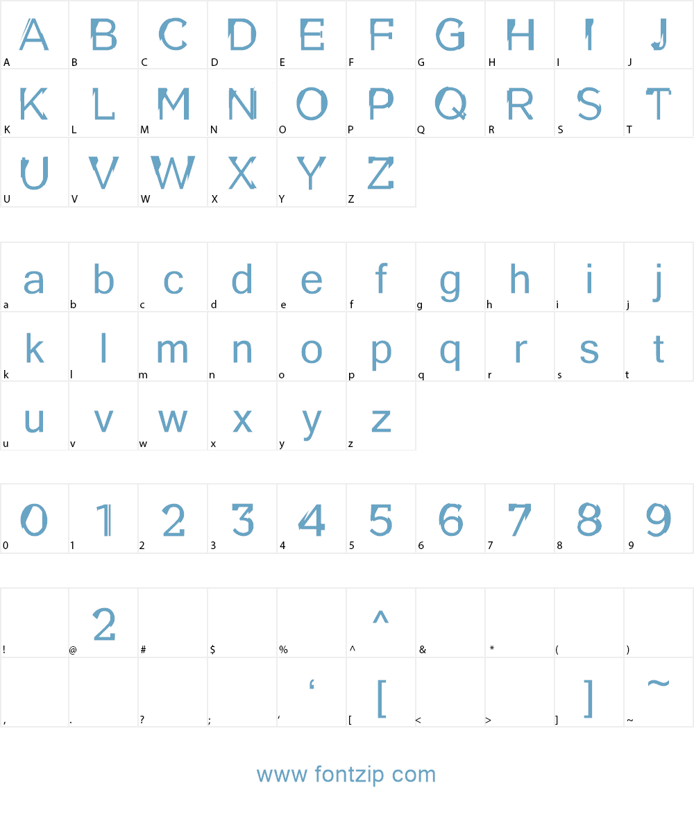 CF Louis Cyr demo Font Character