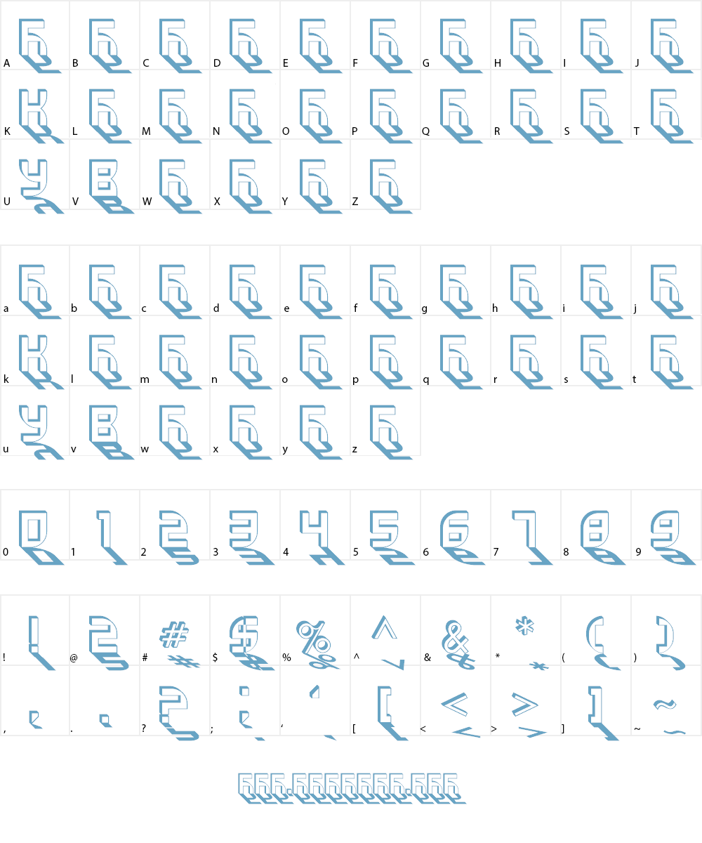 VUK-44 Font Character