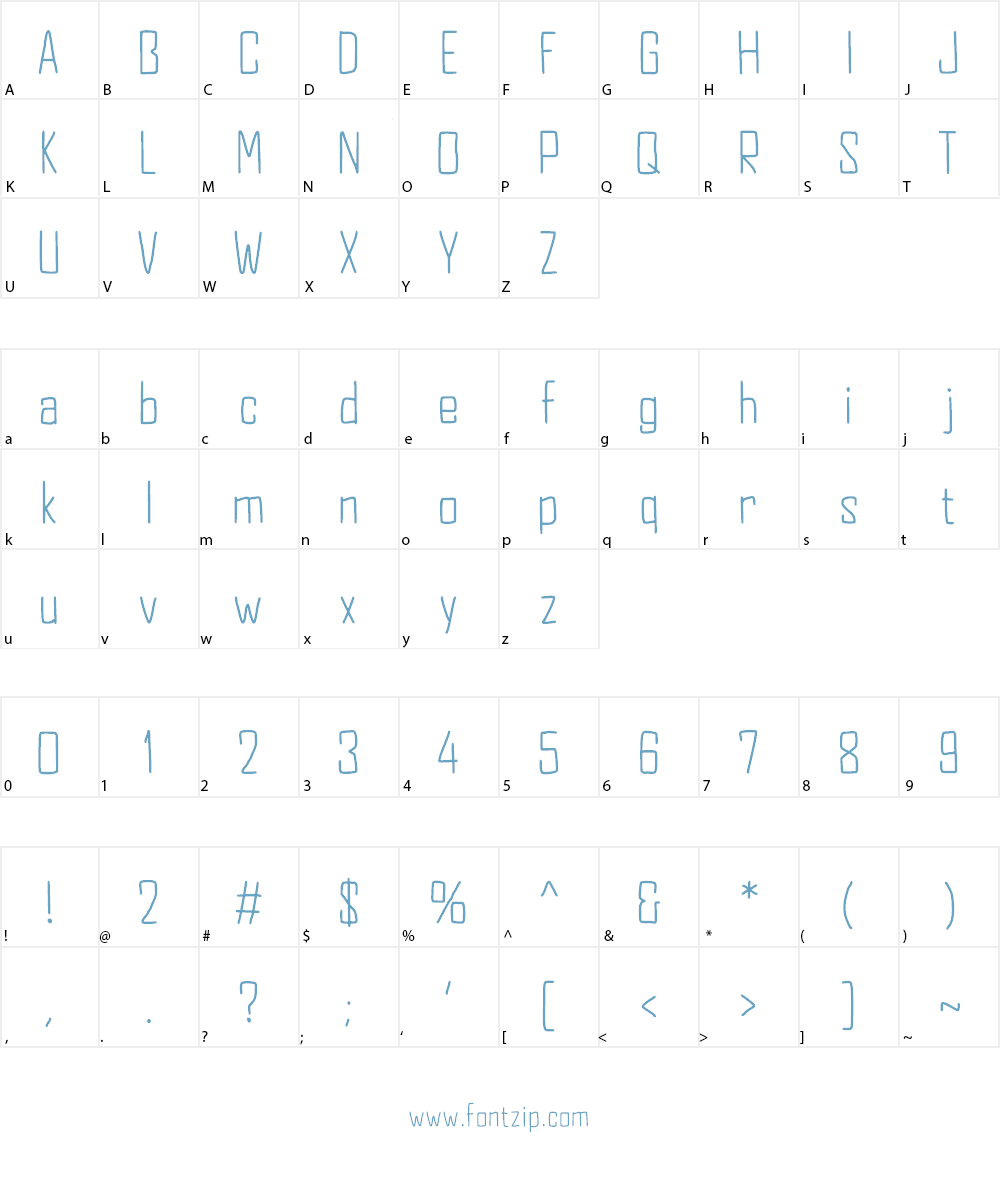 JD Equinox Font Character