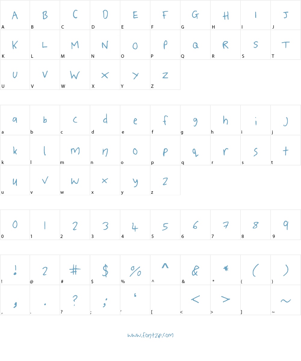 ToniSianWilliamsotf Font Character