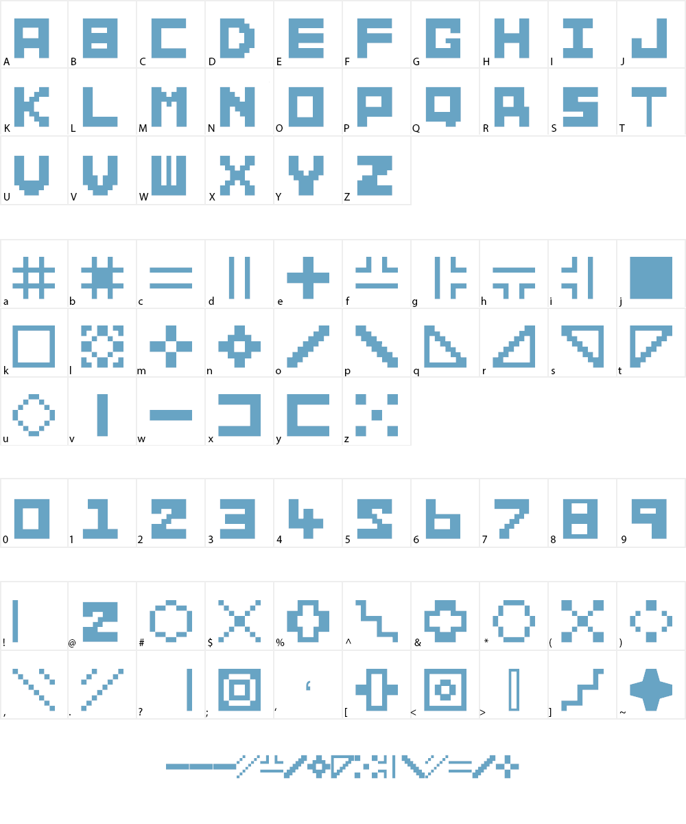 Builder1 Font Character