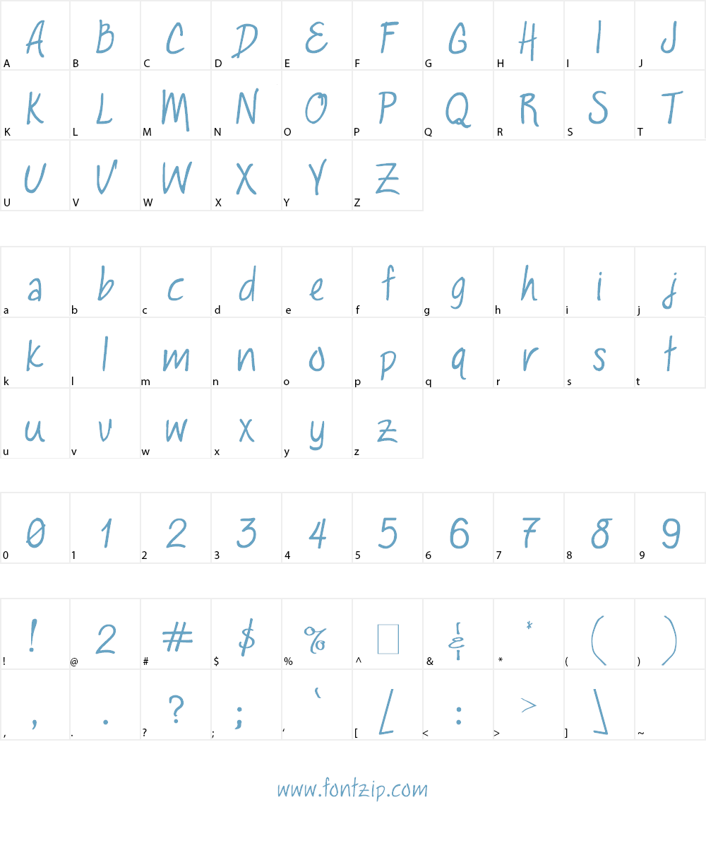 Laura Claire Font Character
