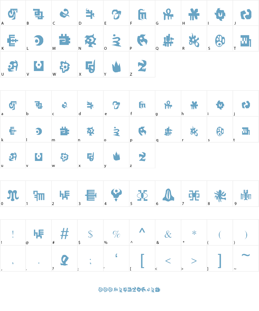 Wyvern's Soul Society Font Character