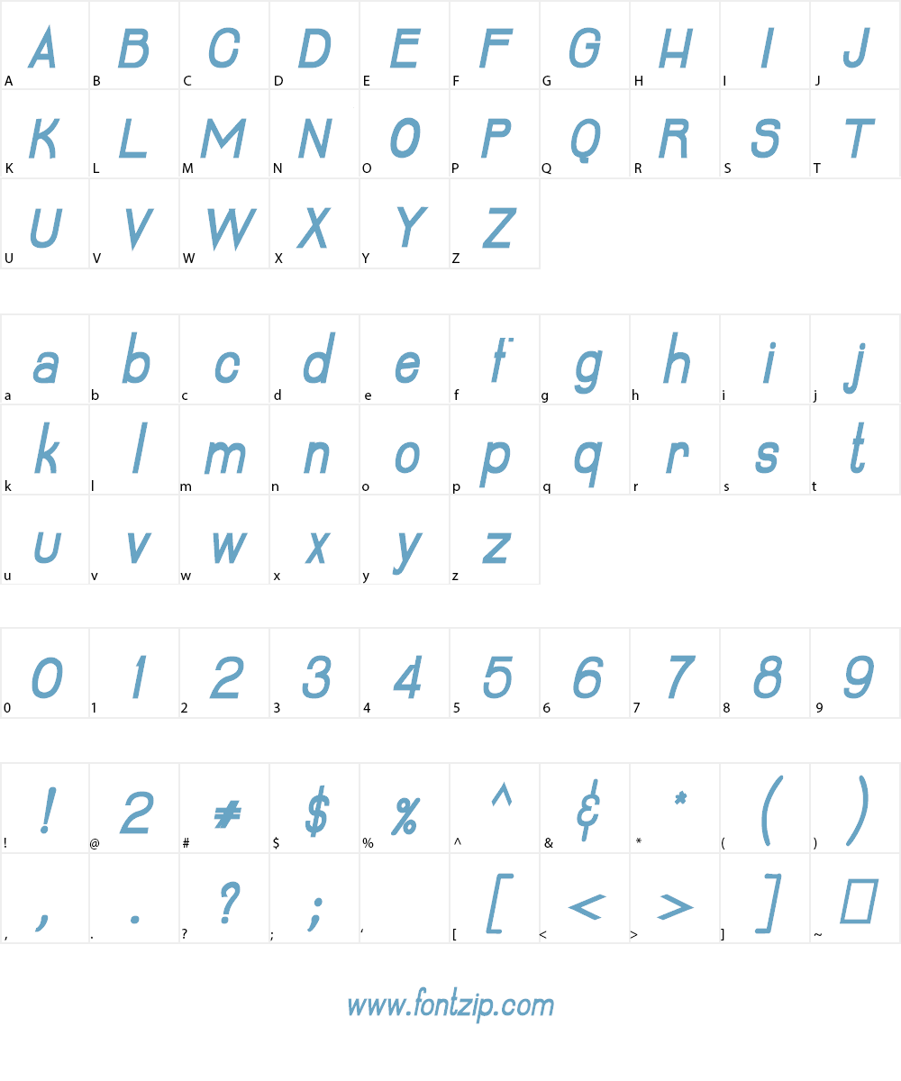 Lumiere Font Character