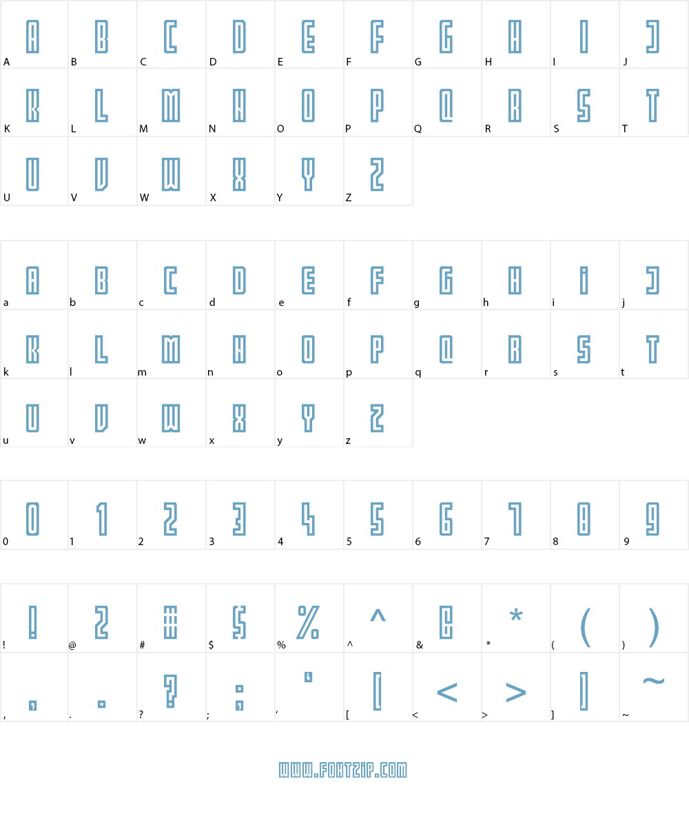 PARTIN Font Character