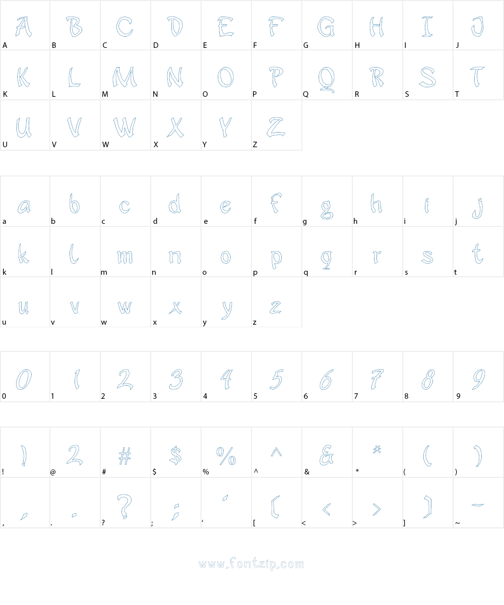 JD Sophara Font Character