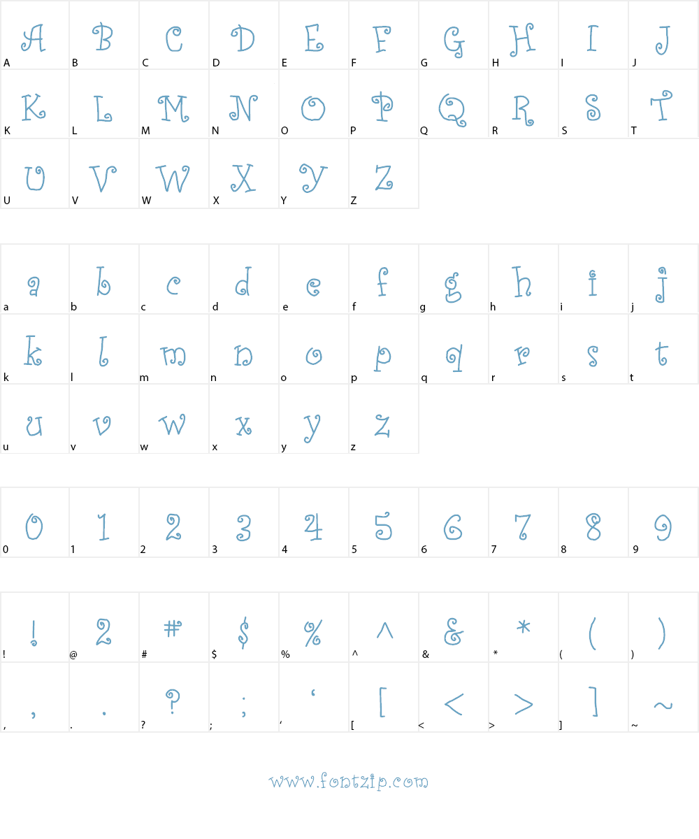 JD Alessandra Font Character