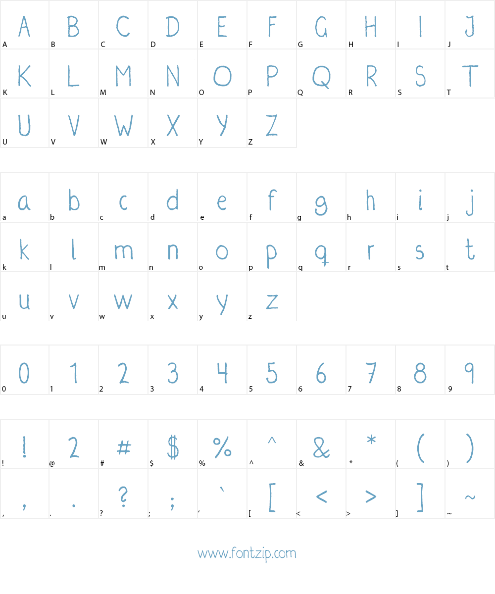 Irregularis Font Character