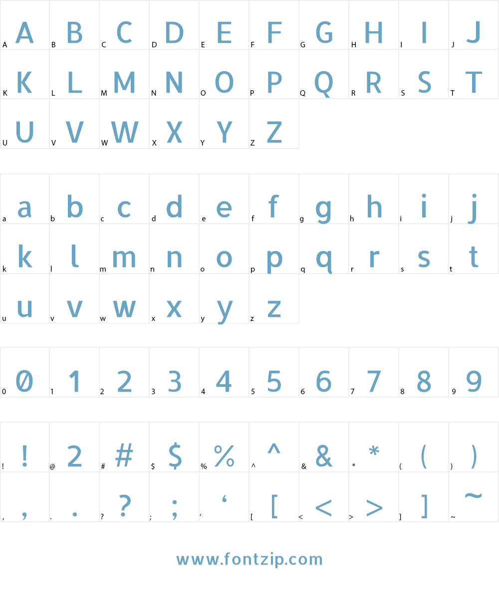 Allerta Font Character