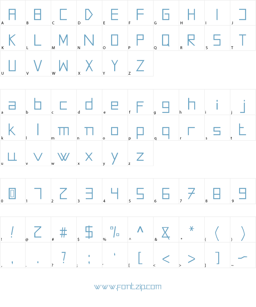 AMOceanus Font Character