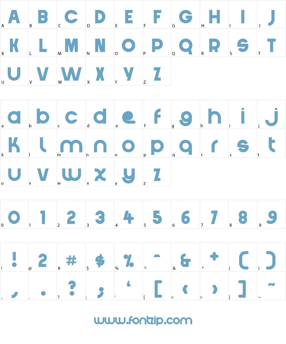 Crystal Lake Font Character