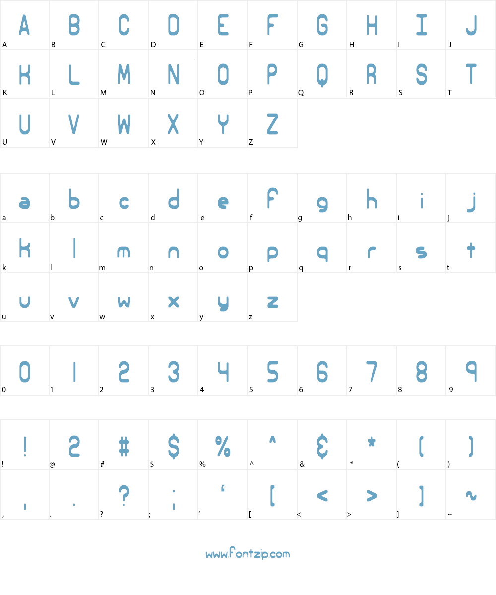Elsewhere (BRK) Font Character