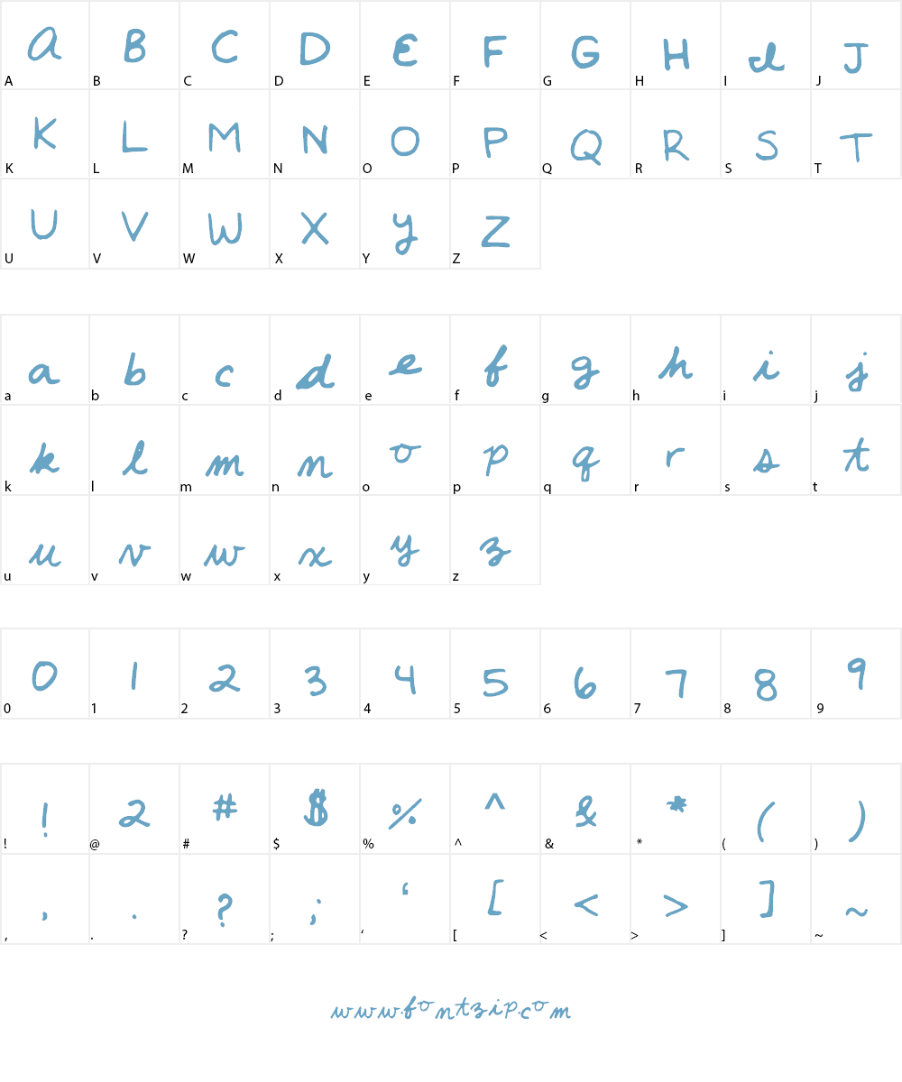 Annie Font Character