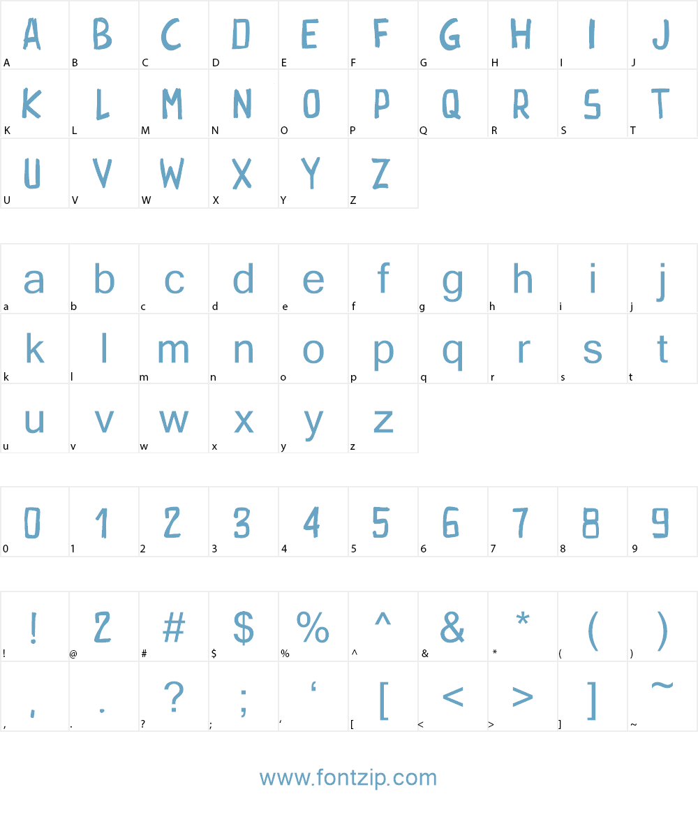 PWRectangle Font Character