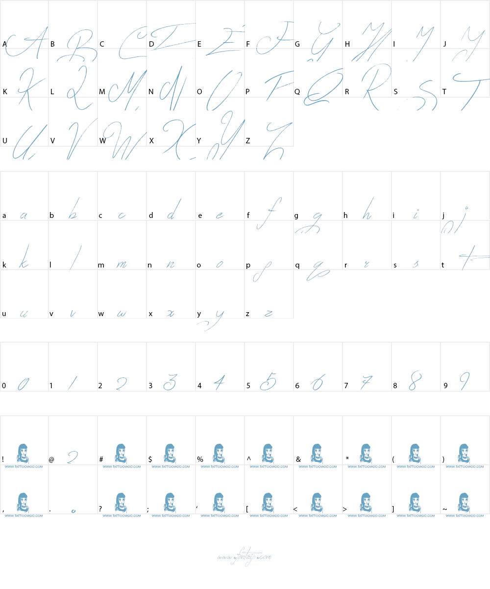 Zentaiges Font Character