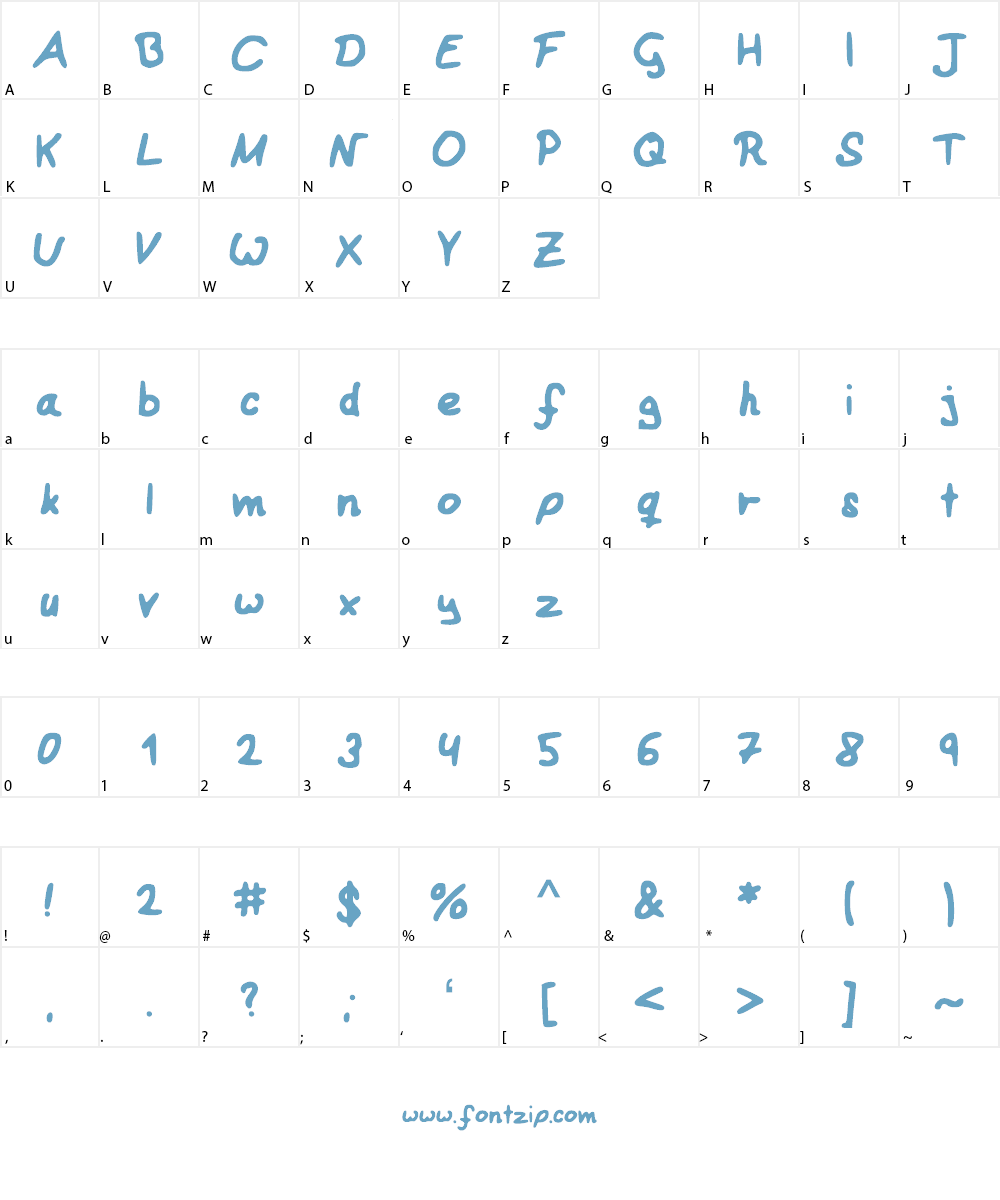 ReinerStandard Font Character